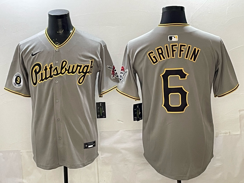 Men Pittsburgh Pirates #6 Griffin grey Game 2026 Nike MLB Jersey 0401003->pittsburgh pirates->MLB Jersey